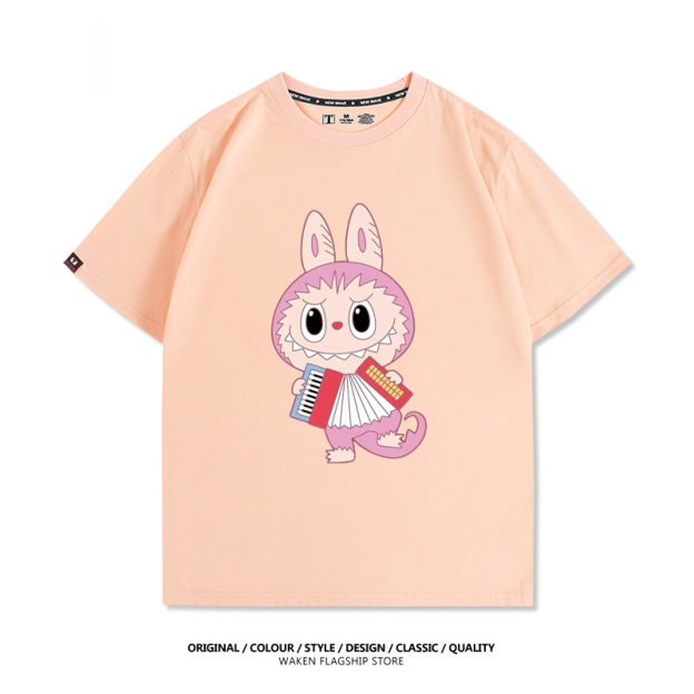 Labubu卡通潮牌 印花短袖T恤-CASEZONE