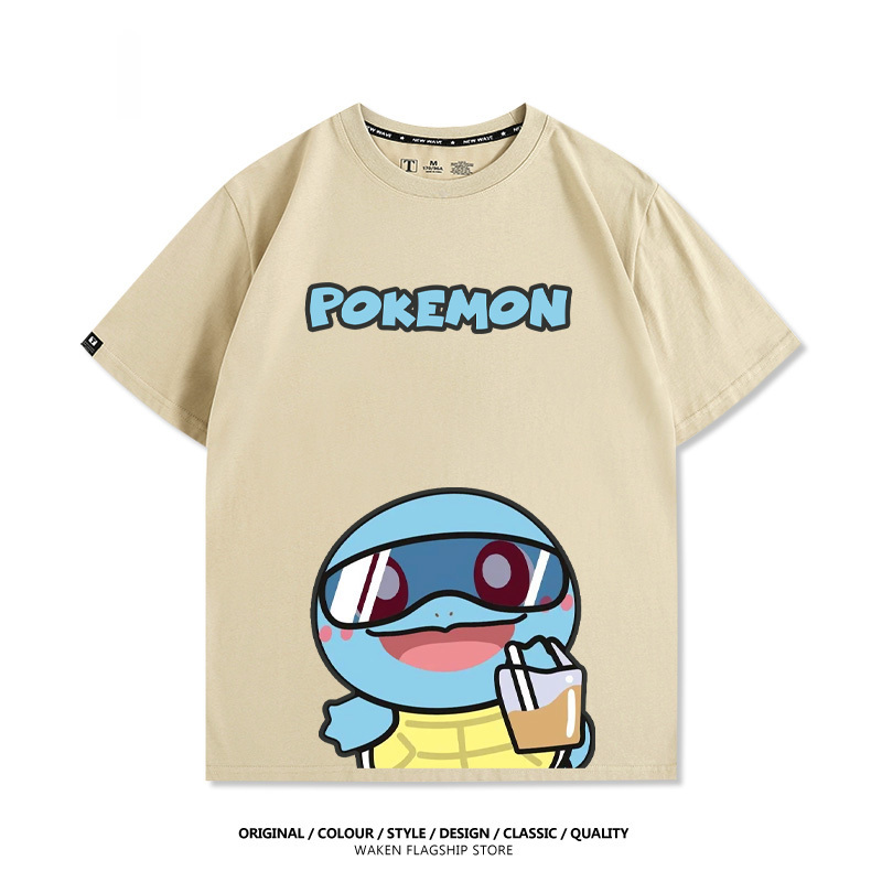 精靈寶可夢 啵啵奶茶 印花短袖T恤-CASEZONE