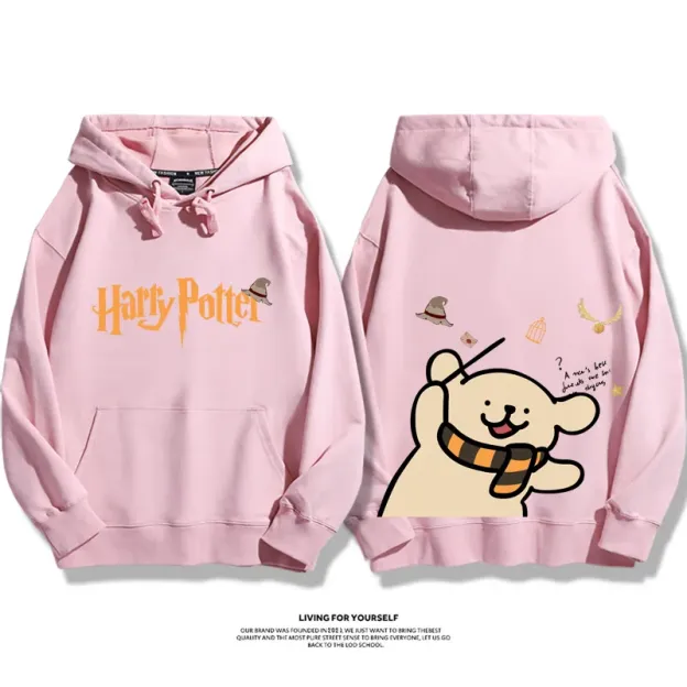線條小狗 X 哈利波特聯名 親子情侶男女款連帽衛衣-ZUIHANG SHOP