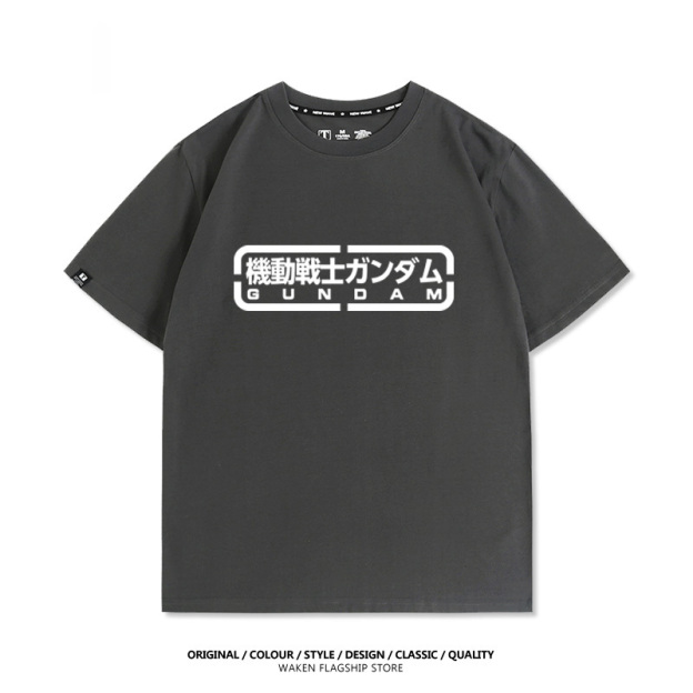 機動戰士鋼彈潮牌 印花短袖T恤-CASEZONE