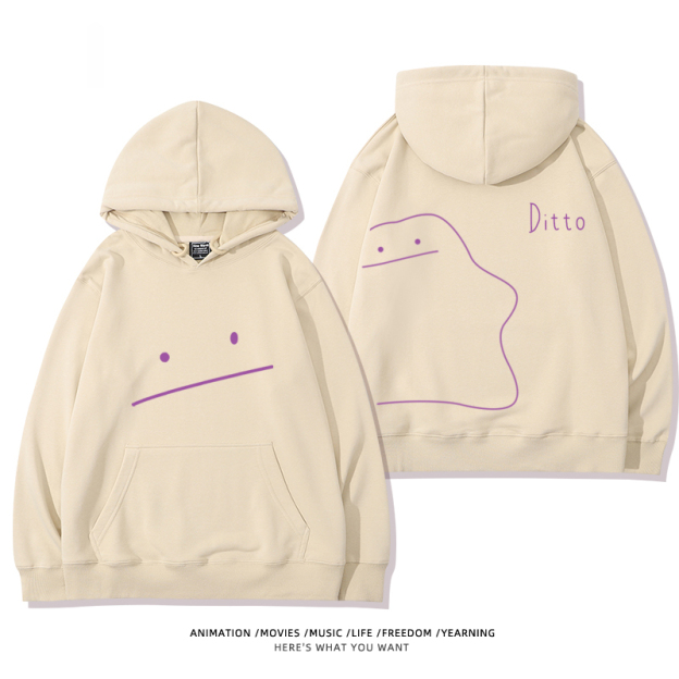 寶可夢 聯名衛衣2024秋冬新款親子情侶裝薄絨款連帽衛衣