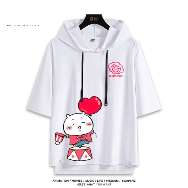 Chiikawa 忘本 連帽短袖T恤