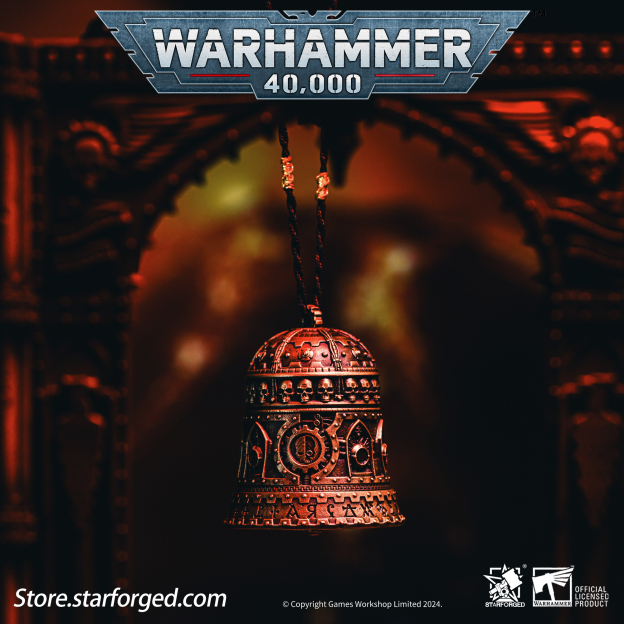 星辰鑄造 歐姆彌賽亞統御大鐘戰錘40K周邊機械神教掛飾