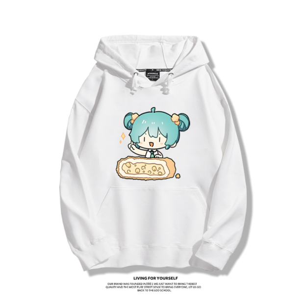 初音未來新款 親子情侶男女款連帽衛衣-CASEZONE