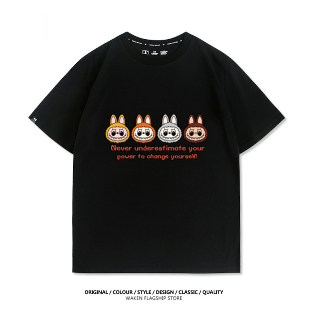 Labubu可愛卡通 印花短袖T恤-CASEZONE