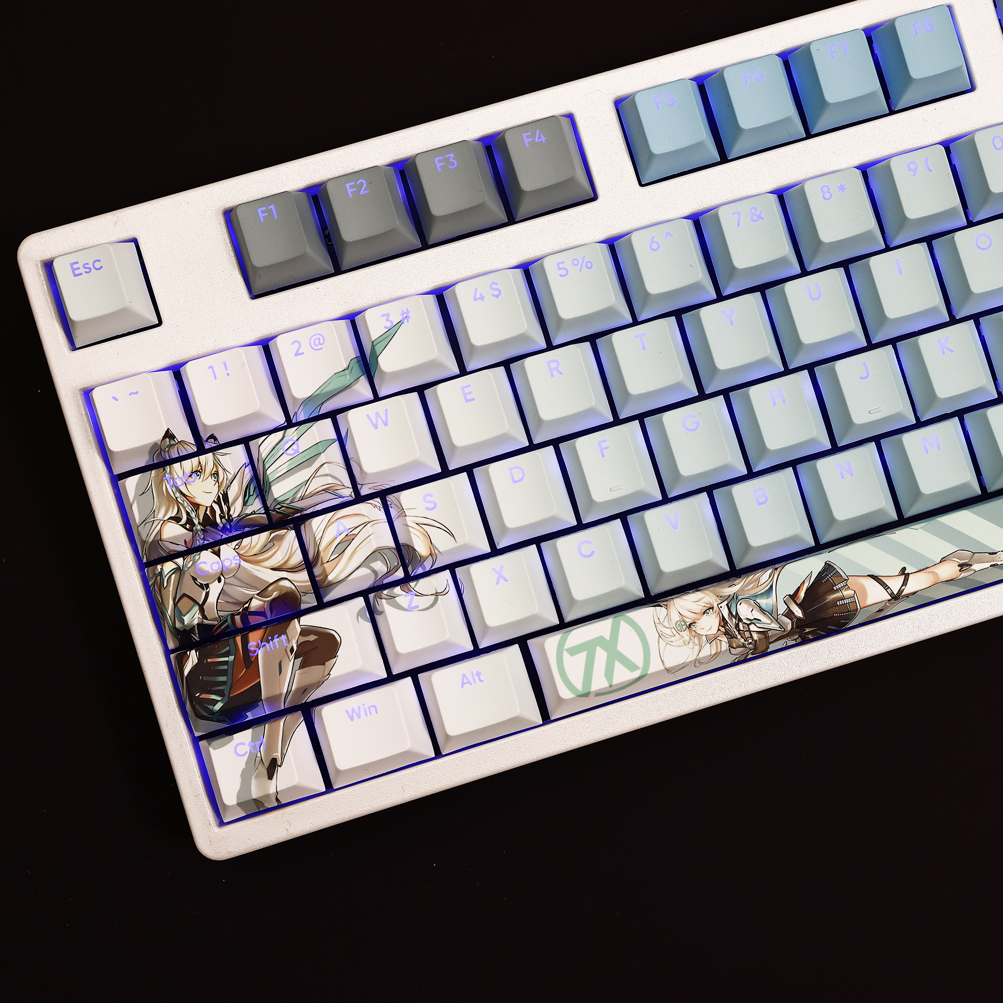 天選姬透光RGB108鍵標準配列衛星軸鍵帽-CASEZONE