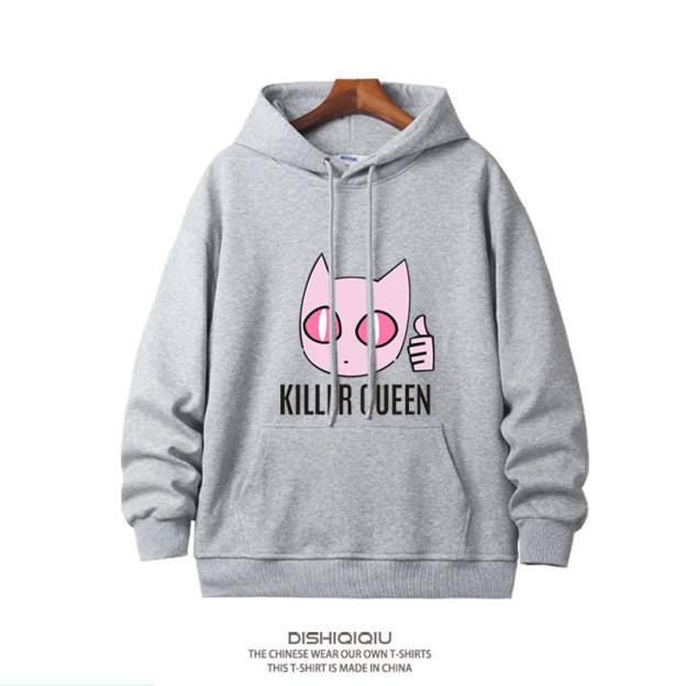 JOJO的奇妙冒險殺手皇后吉良吉影 2025秋冬新款親子情侶裝連帽衛衣