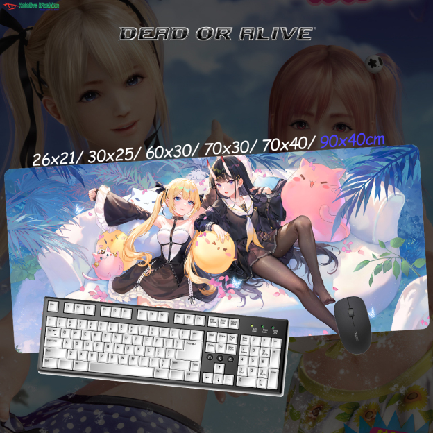 生死格鬥系列 超大鎖邊主題桌墊 布質滑鼠墊