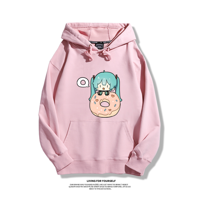 初音未來新款 親子情侶男女款連帽衛衣-CASEZONE