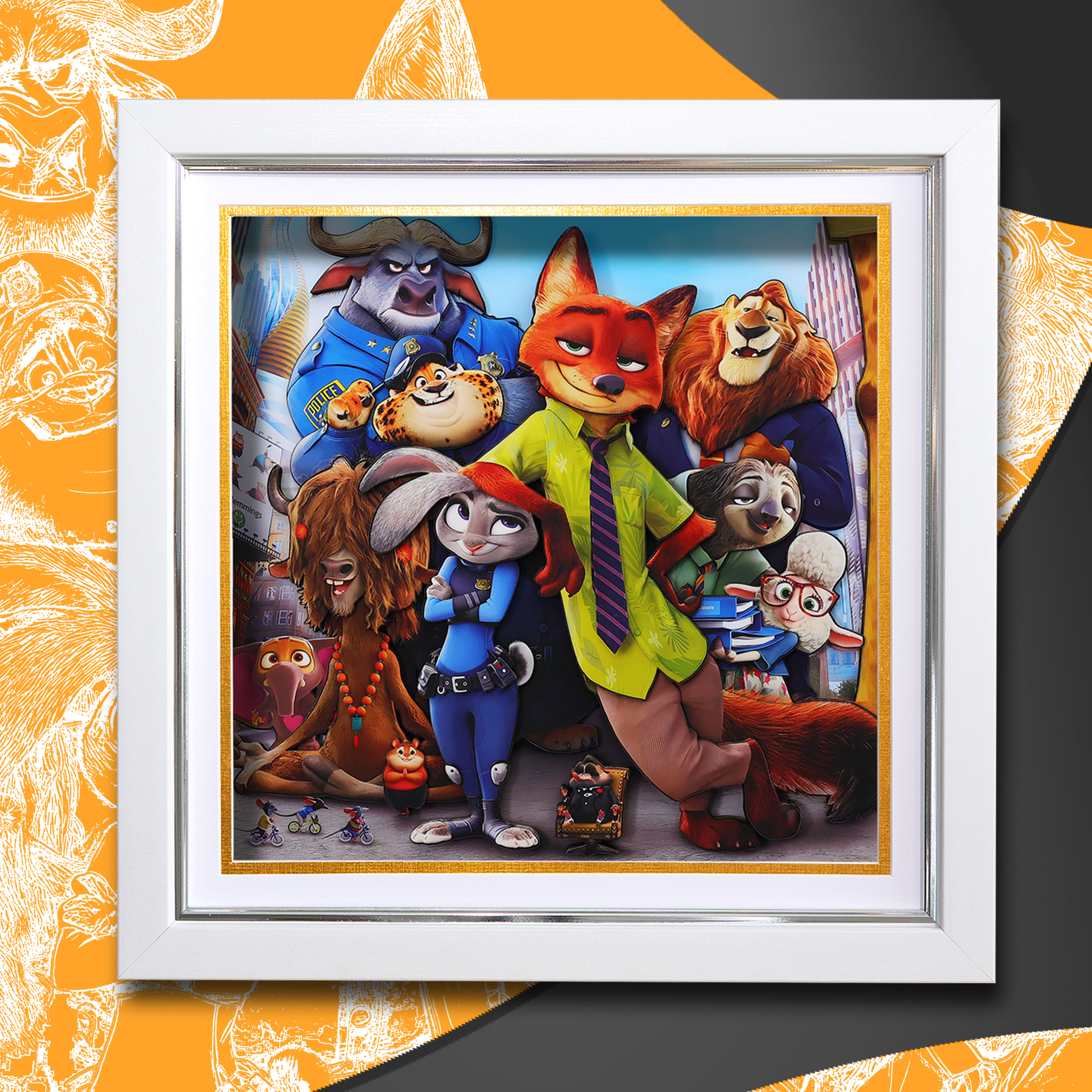 瘋狂動物城 3D立體畫-CASEZONE