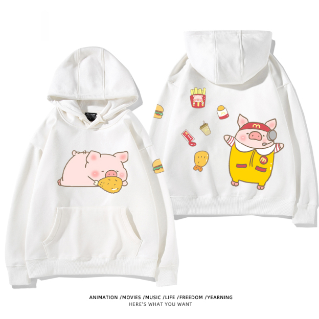 LULU豬新款 親子情侶男女款連帽衛衣-ZUIHANG SHOP