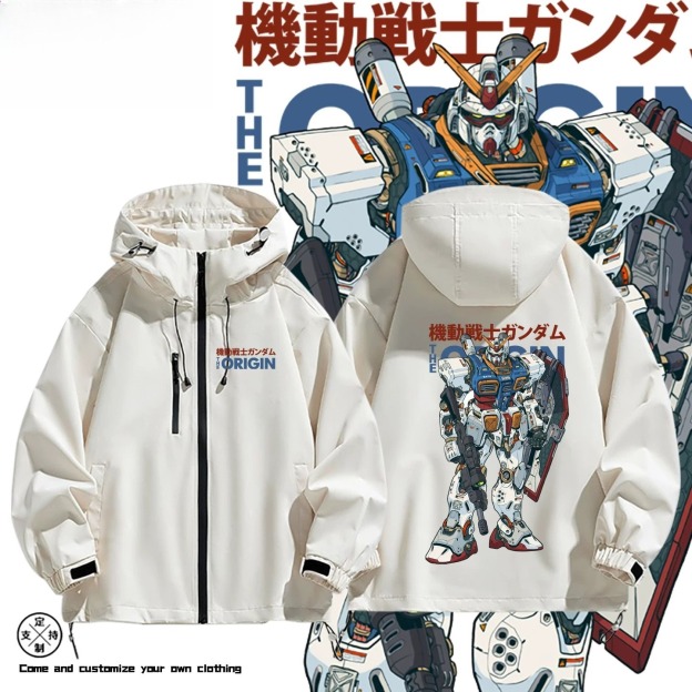 機動戰士鋼彈周邊 男女同款秋冬衝鋒衣