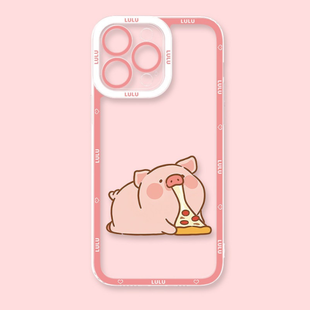 罐頭豬LuLu天使眼透明防摔軟殼