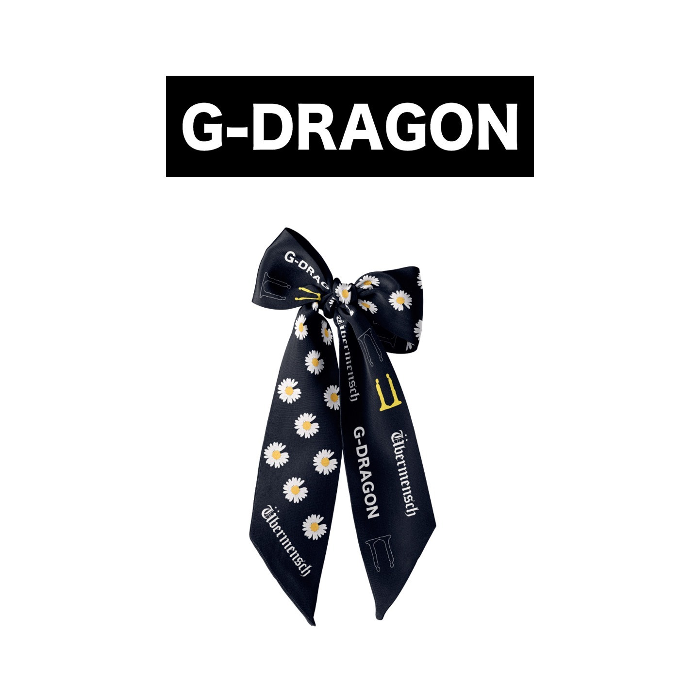 權志龍 GD 原創定製 演唱會概念應援方巾絲巾