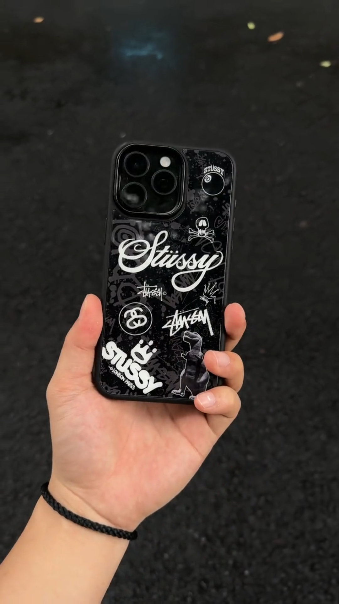 斯圖西塗鴉時尚防摔手機殼-CASEZONE