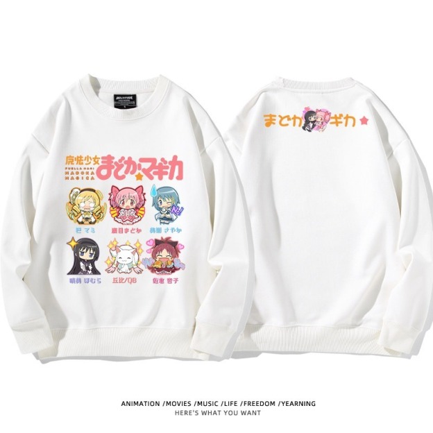 魔法少女小圓聯名親子情侶裝 圓領長袖