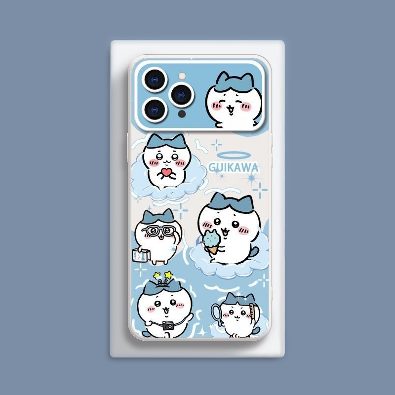 Chiikawa液態大視窗全包矽膠防摔軟殼-CASEZONE