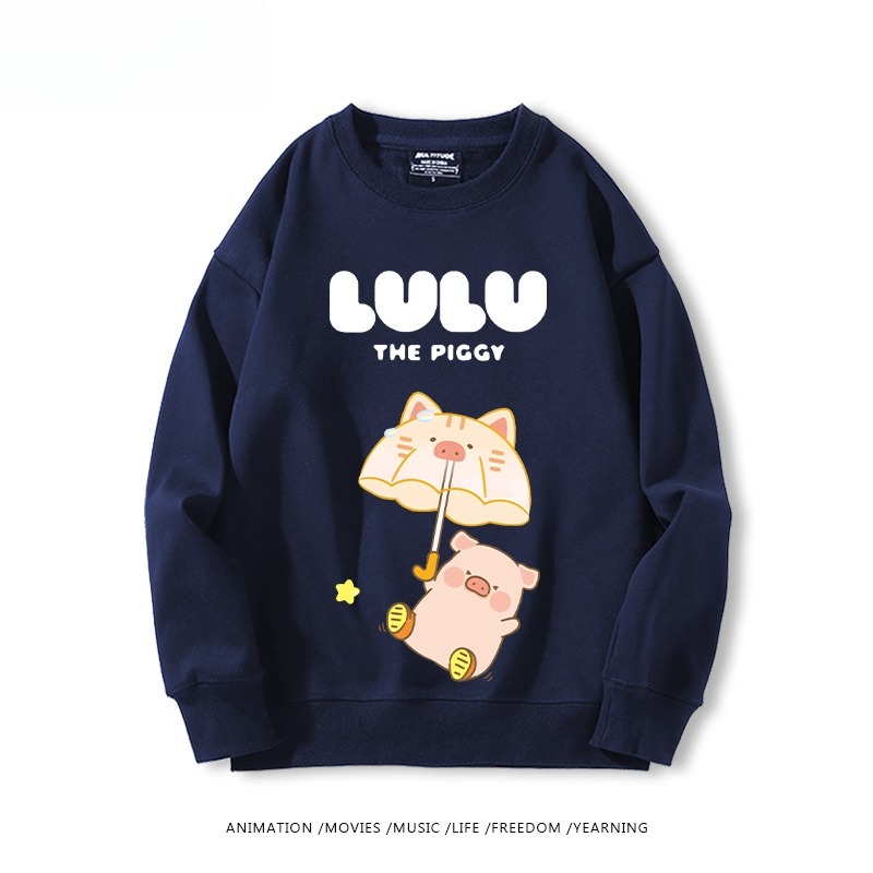 LuLu豬 聯名親子情侶裝 圓領長袖