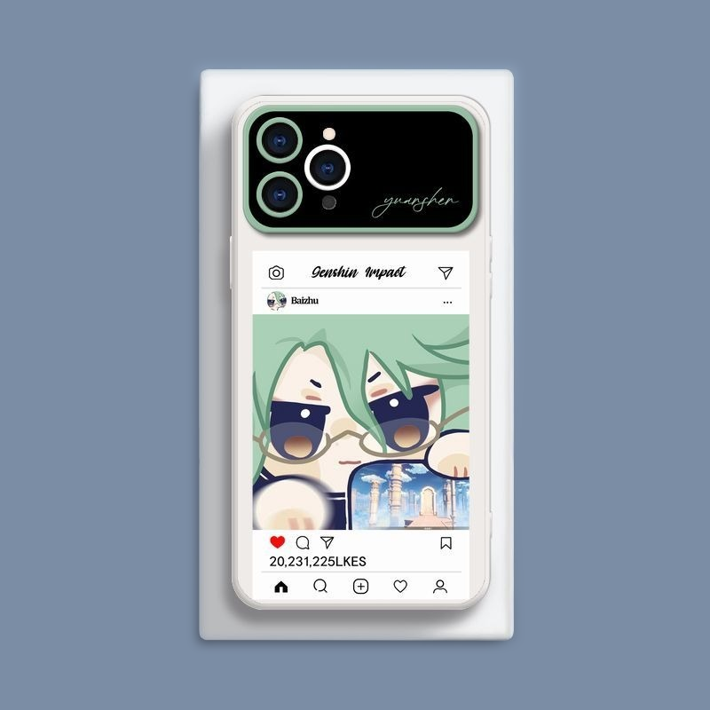 原神液態大視窗全包矽膠防摔軟殼-CASEZONE