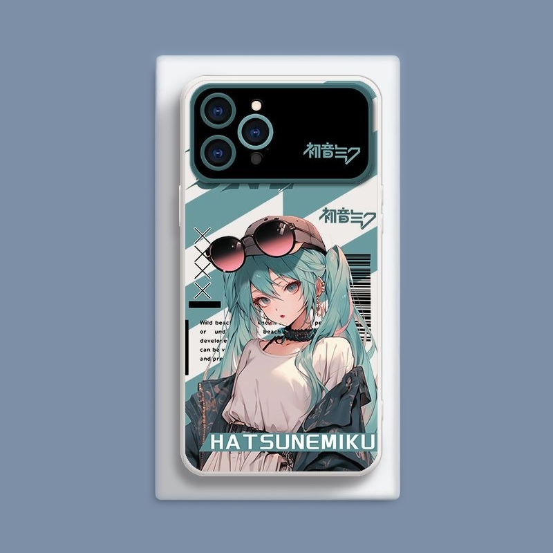 初音未來液態大視窗全包矽膠防摔軟殼-CASEZONE