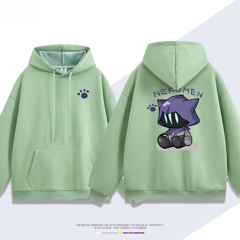 瓦羅蘭特歐門貓貓新款 親子情侶男女連帽衛衣