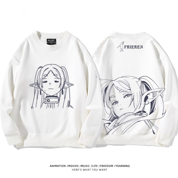 葬送的芙莉蓮 秋冬新款 親子情侶裝圓領長袖