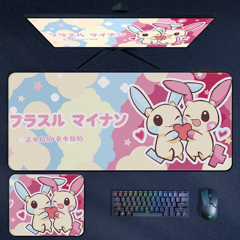 寶可夢 Pokémon 超大滑鼠墊｜加厚電競遊戲桌墊