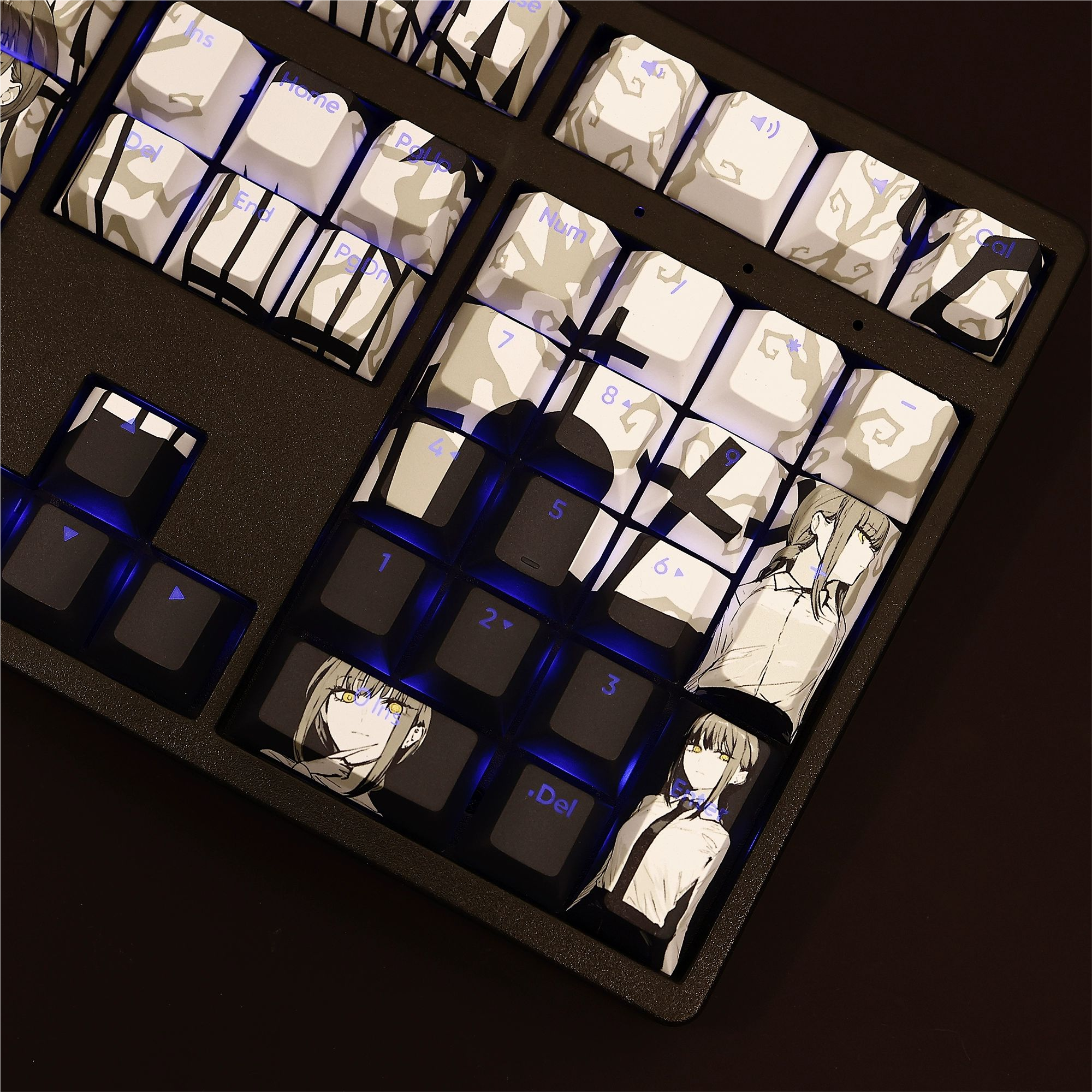 瑪奇瑪透光RGB108鍵標準配列衛星軸鍵帽-CASEZONE