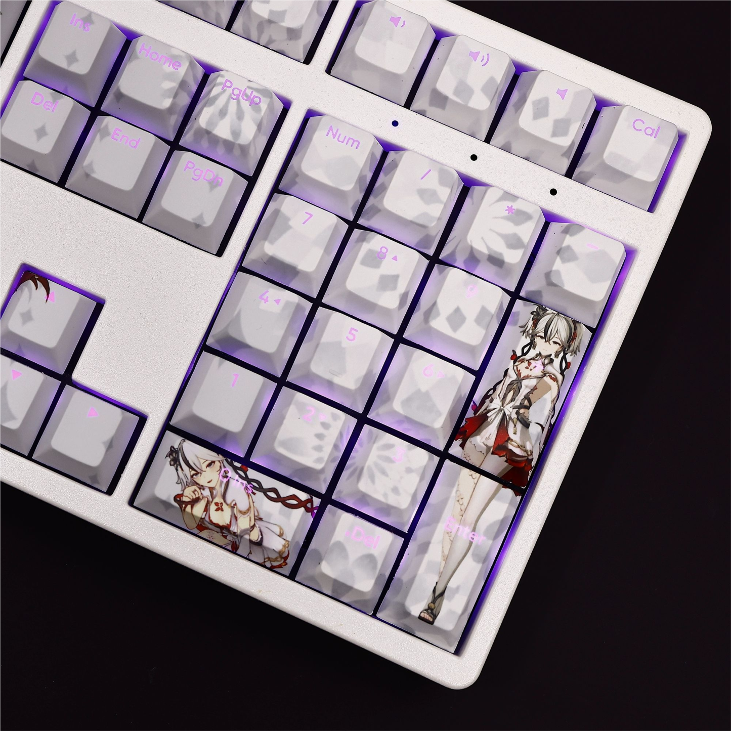 鳴潮椿透光RGB108鍵標準配列衛星軸鍵帽-CASEZONE