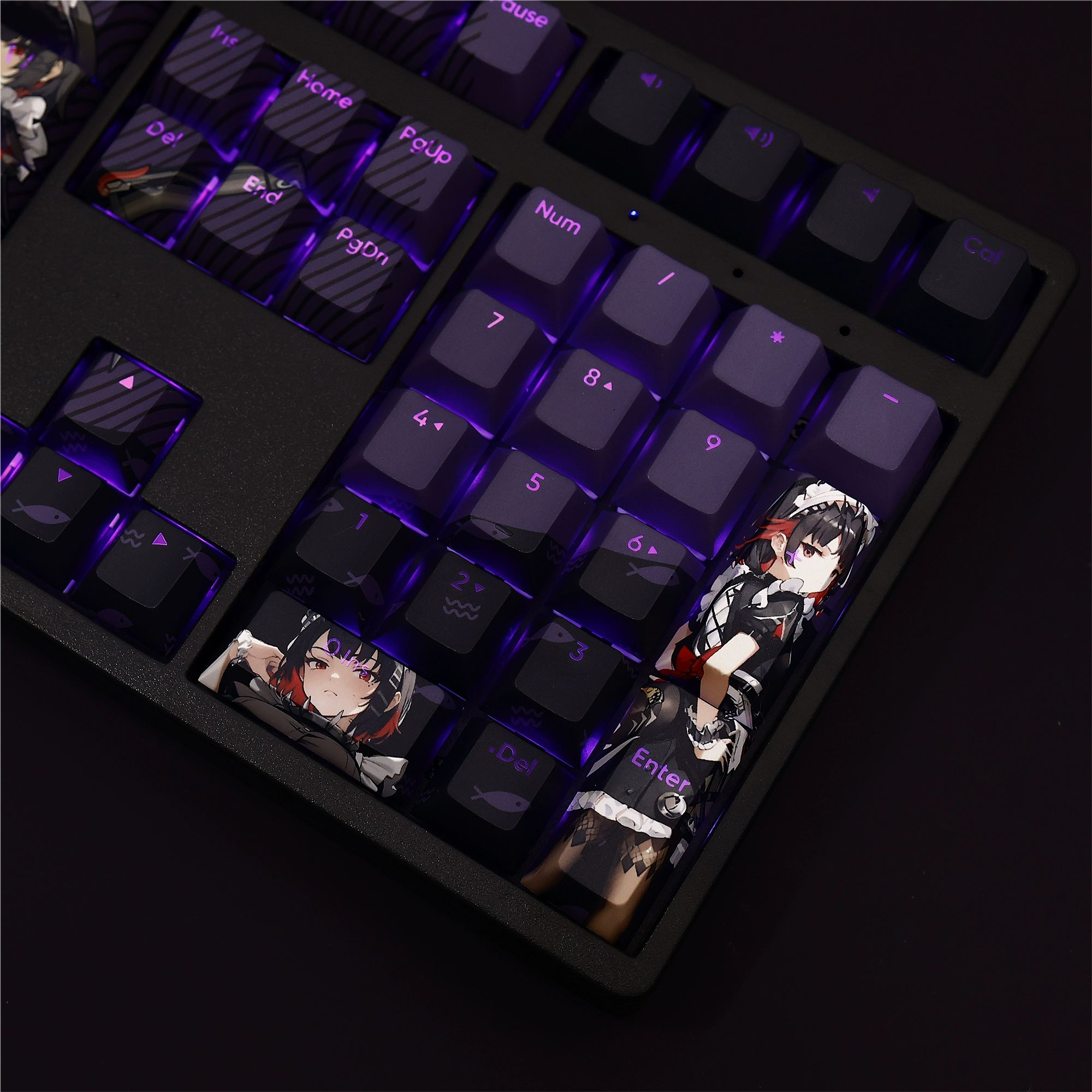 艾蓮喬透光RGB108鍵標準配列衛星軸鍵帽-CASEZONE