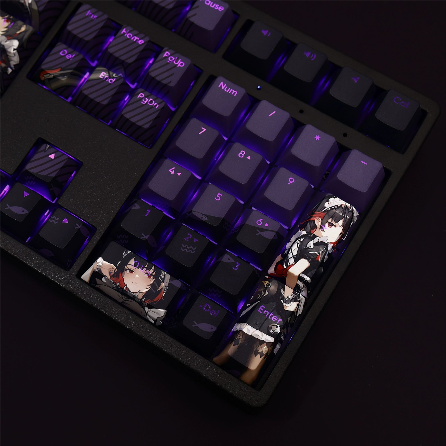 艾蓮喬透光RGB108鍵標準配列衛星軸鍵帽-CASEZONE