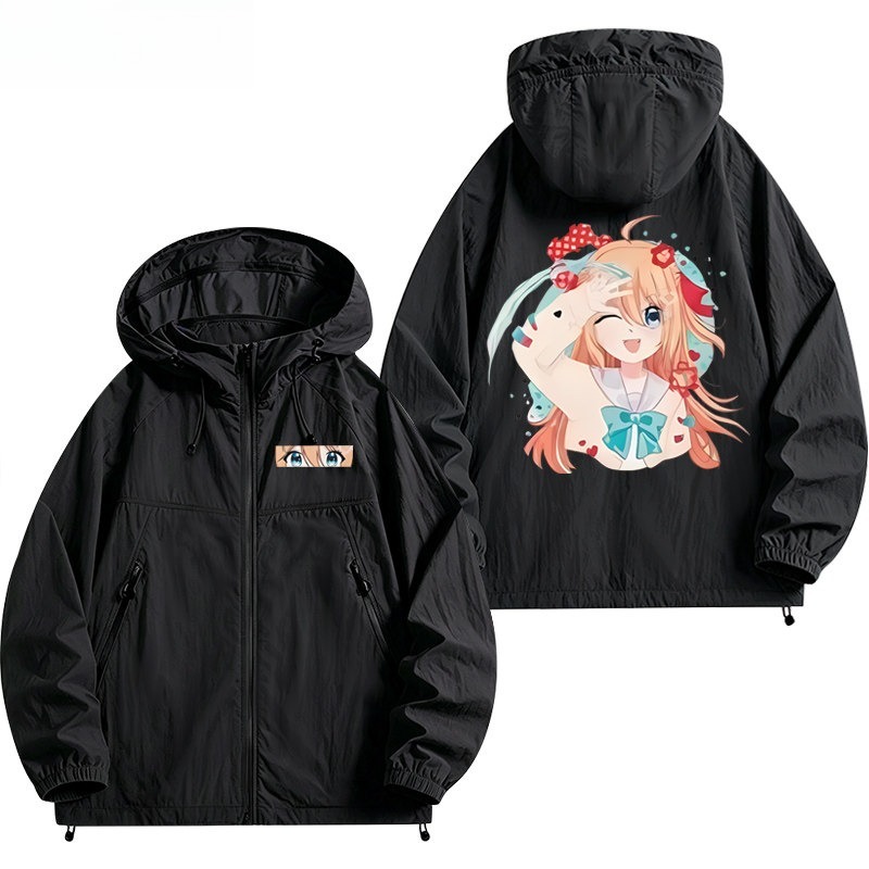Neurosama Evil neuro牛肉AI虛擬主播 男女輕薄透氣防曬服外套
