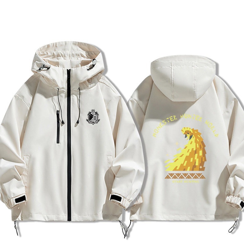 魔物獵人周邊 男女同款秋冬衝鋒衣