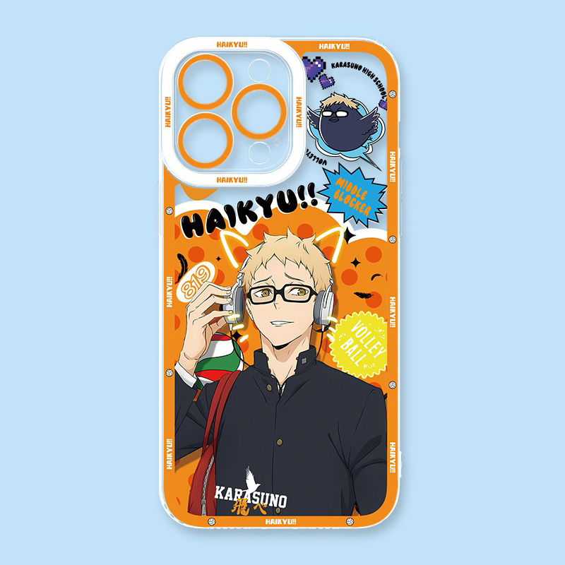 排球少年天使眼透明防摔軟殼