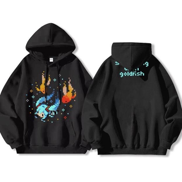 初音未來 聯名衛衣2025秋冬新款 親子情侶裝連帽衛衣