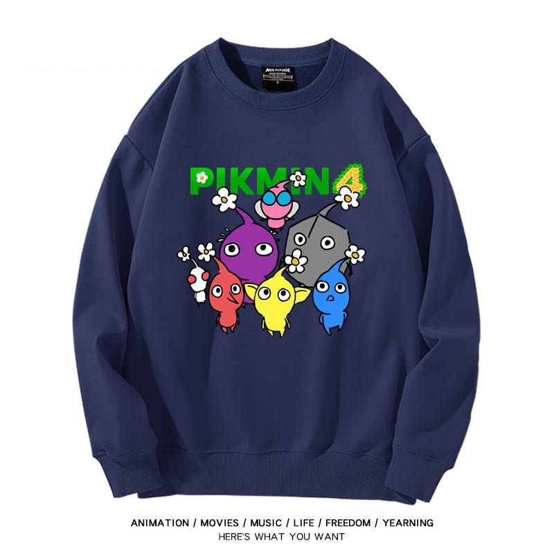 皮克敏PIKMIN4聯名男女同款情侶親子 圓領長袖