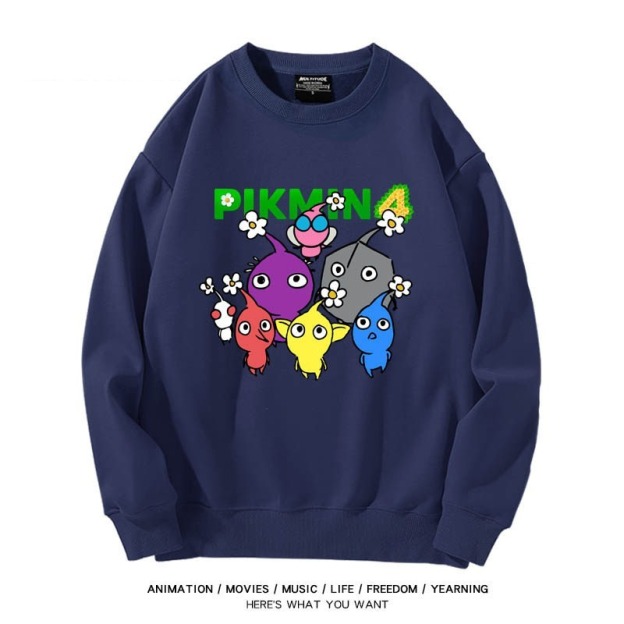 皮克敏PIKMIN4聯名男女同款情侶親子 圓領長袖