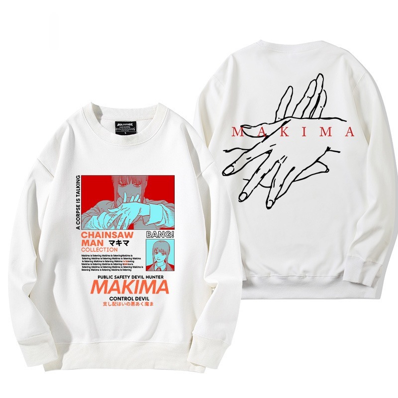 鏈鋸人 秋冬新款 親子情侶裝圓領長袖