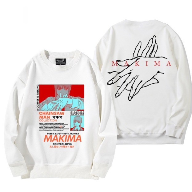 鏈鋸人 秋冬新款 親子情侶裝圓領長袖