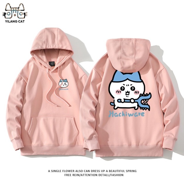 Chiikawa聯名衛衣2025秋冬新款親子情侶裝連帽衛衣