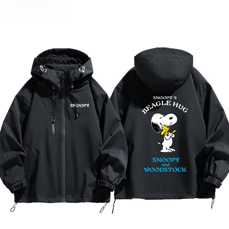 史努比Snoopy周邊 男女同款秋冬衝鋒衣