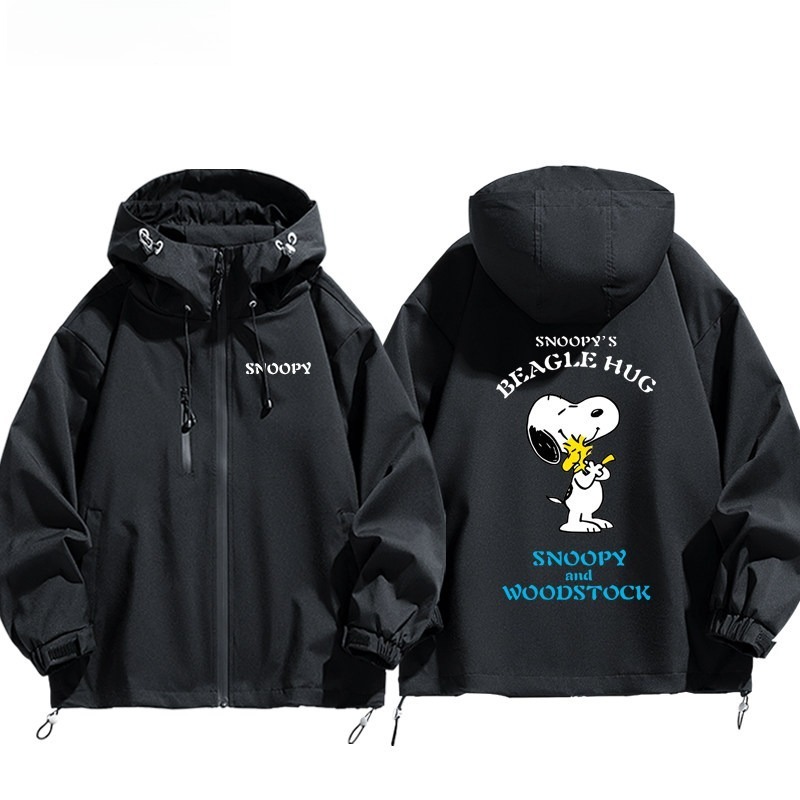 史努比Snoopy周邊 男女同款秋冬衝鋒衣