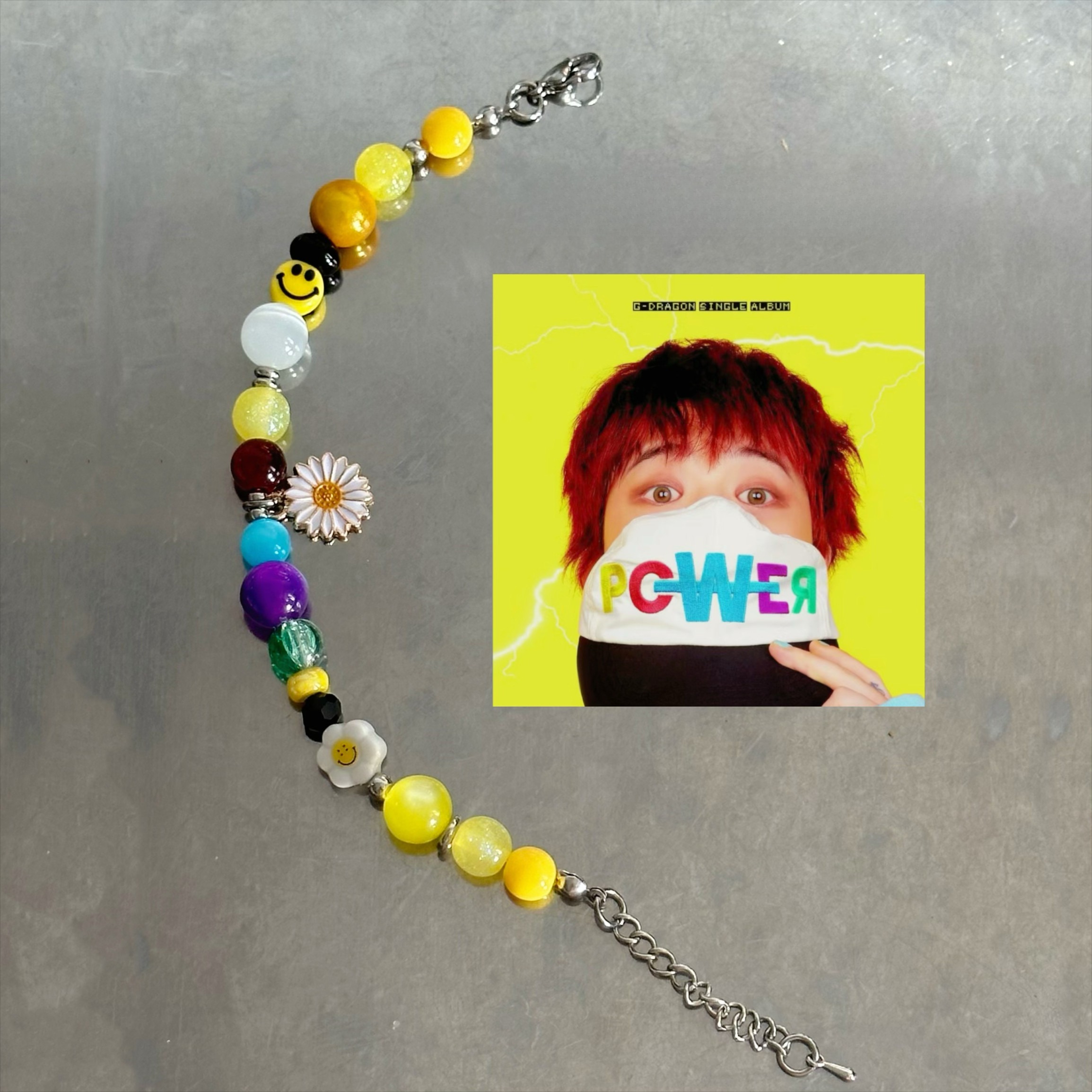 GD 權志龍 POWER 專輯封面概念手鍊 粉丝應援飾品