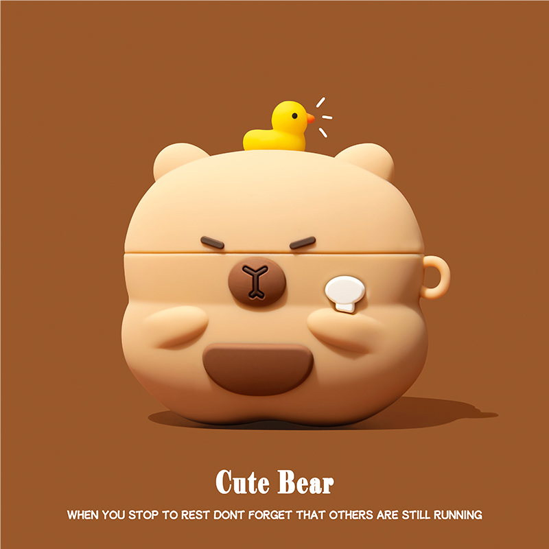 可愛小動物AirPods耳機保護殼-CASEZONE