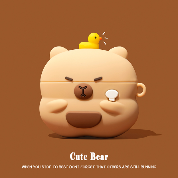 可愛小動物AirPods耳機保護殼-CASEZONE