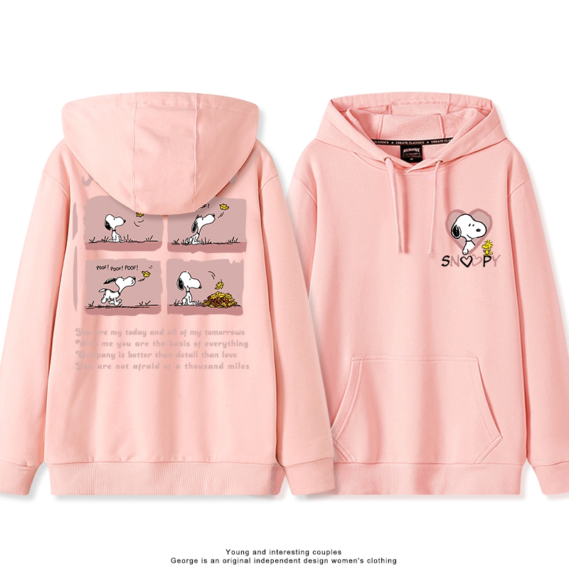 史努比 聯名衛衣2025秋冬新款親子情侶裝連帽衛衣