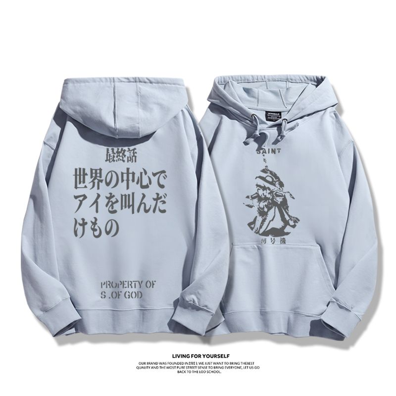 新世紀福音戰士新款 親子情侶男女款連帽衛衣-CASEZONE