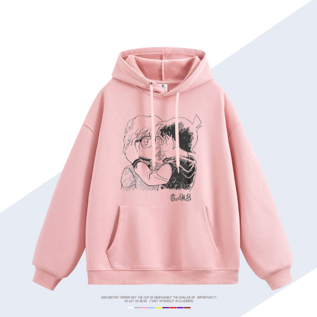 名偵探柯南 聯名衛衣2025秋冬新款 親子情侶裝連帽衛衣