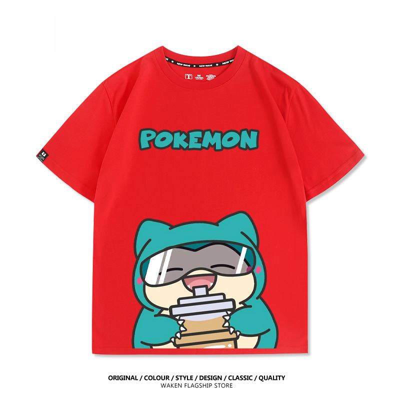 精靈寶可夢 啵啵奶茶 印花短袖T恤-CASEZONE