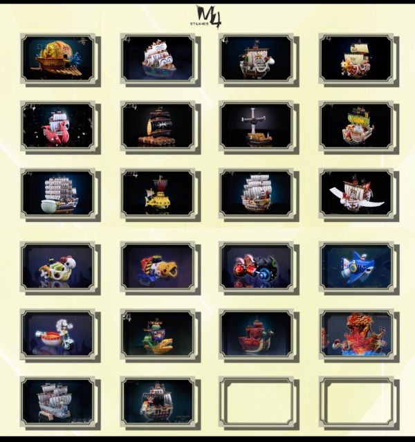 【預購】M4 全員船-系列第二十二彈 艾斯海賊船 黑桃海賊船-CASEZONE
